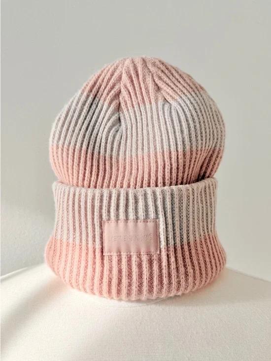 H&M Divided Ribbed Beanie – Pink / One Size - Picture 2 of 6
